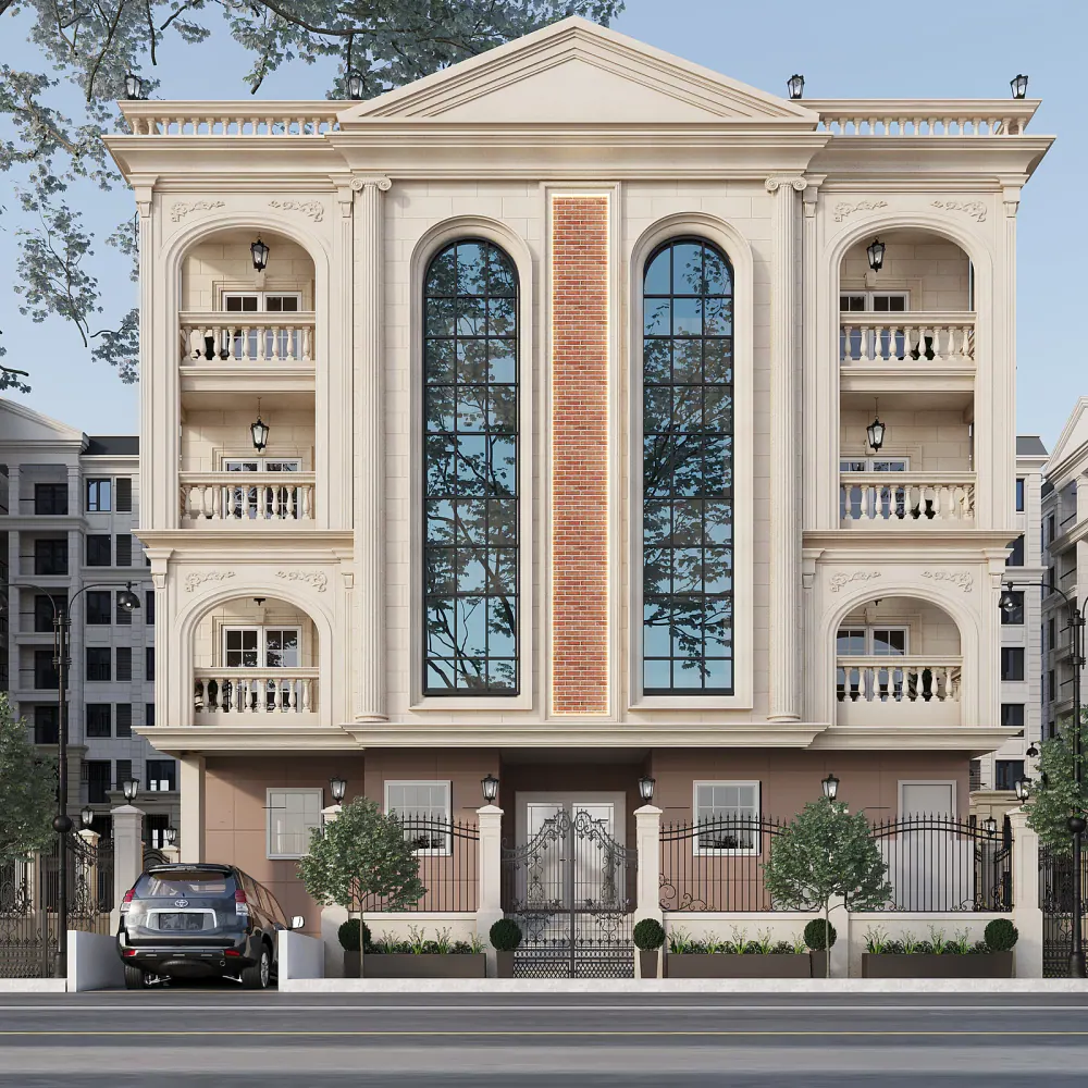 التصور المعماري لمشروع F216 في ربوة التجمع