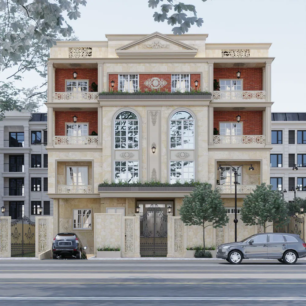 التصور المعماري لمشروع F218 في ربوة التجمع